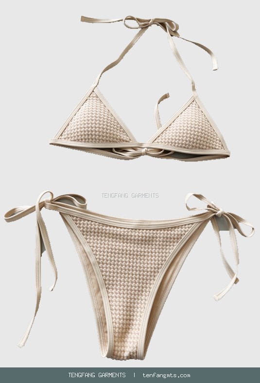 Crochet triangle bikini