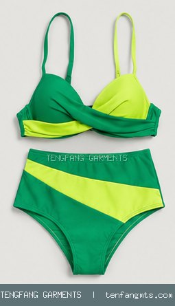 Colour-block two-piece