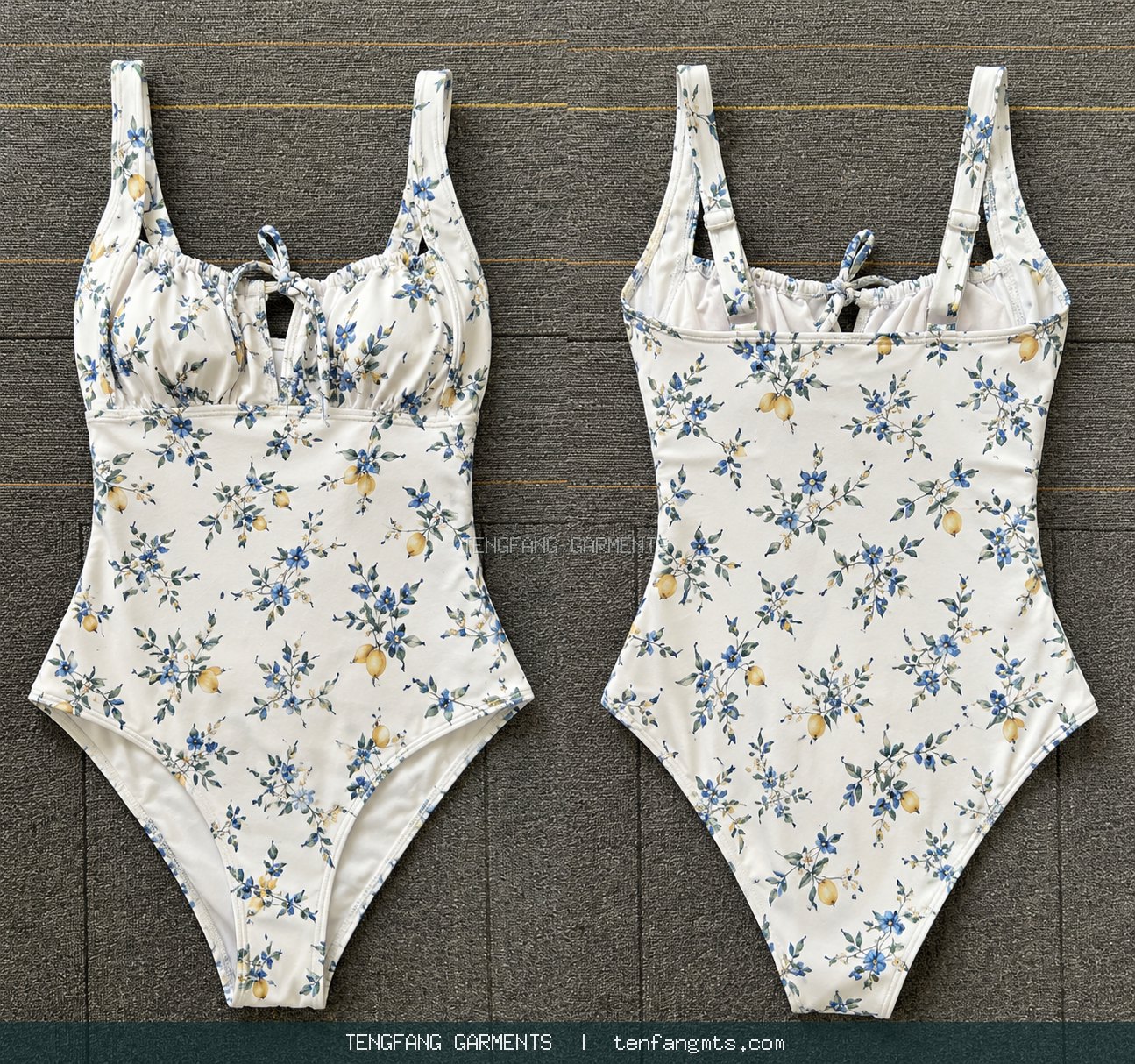 Floral print one-piece