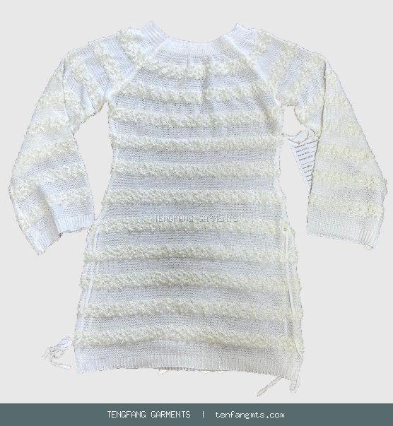 Textured long-sleeve cover-up